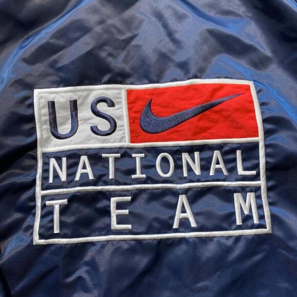 NIKE Vintage U.S. NATIONAL TEAM Satin Light 90's Jacket - Picture 4 of 5